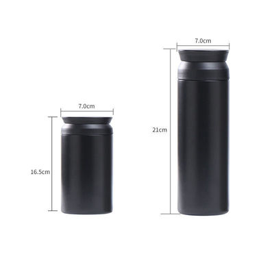 Modello minimalista Bottiglie d'acqua 304 Acciaio inossidabile Tazza di viaggio Bottiglia isolante