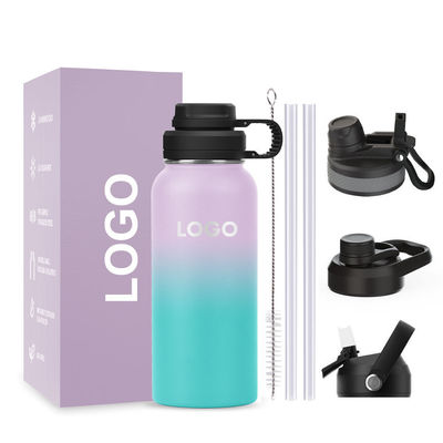 Viaggio all'aria aperta Occasione Campeggio 32 oz Acciaio inossidabile Bottiglia d'acqua con isolamento