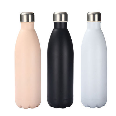 Funzione Bottiglia d'acqua riciclabile con coperchio di 1 litro di acciaio inossidabile isolato per lo sport