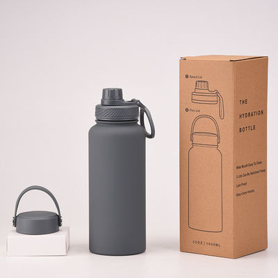 Bottiglie a vuoto Tazza da caffè da 1 litro con coperchio Bicicletta sportiva Bottiglia d'acqua per performance
