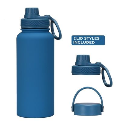 Set di flaconi a vuoto Polvere rivestita Isolata bottiglia d'acqua per occasione di campeggio Logo personalizzato