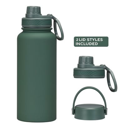 Set di flaconi a vuoto Polvere rivestita Isolata bottiglia d'acqua per occasione di campeggio Logo personalizzato