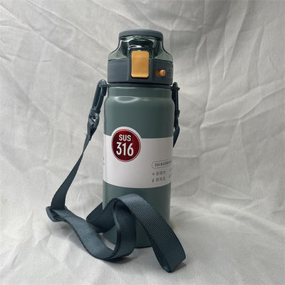 Acciaio inossidabile Bottolina termica a bocca larga a doppio isolamento con manico 342,2 g