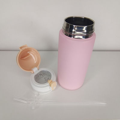 480 ml Bambini Acciaio inossidabile Isolato Sublimazione Bottiglia d'acqua Sippy con tappo Filp