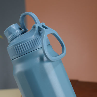 Flasca termica a vuoto in acciaio inossidabile Oem bottiglia d'acqua rivestita in polvere per sport