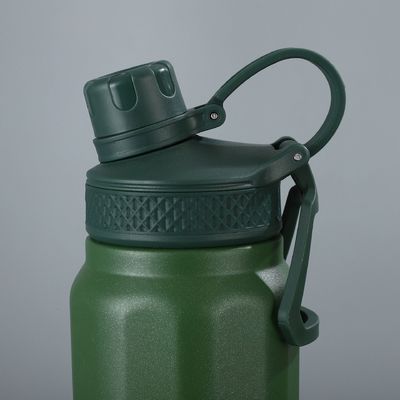 Pavone Blu Vaso Sportivo Termale Flasca In acciaio inossidabile Sport Bottiglia d'acqua con presa a mano