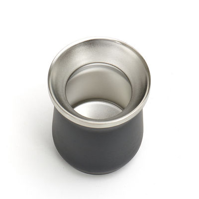304 Acciaio inossidabile Tazza di caffè a doppio muro con logo personalizzato Tazza di Yerba Mate isolata