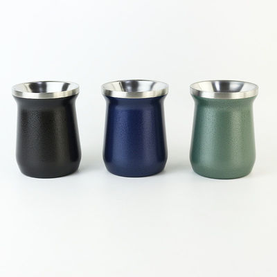 304 Acciaio inossidabile Tazza di caffè a doppio muro con logo personalizzato Tazza di Yerba Mate isolata