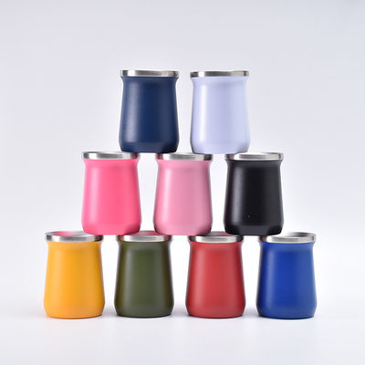 Tazze di tè sostenibili 8oz tazze vintage con stile muro in acciaio inossidabile aspirapolvere