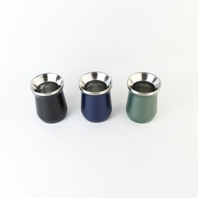 Tazze di tè sostenibili 8oz tazze vintage con stile muro in acciaio inossidabile aspirapolvere