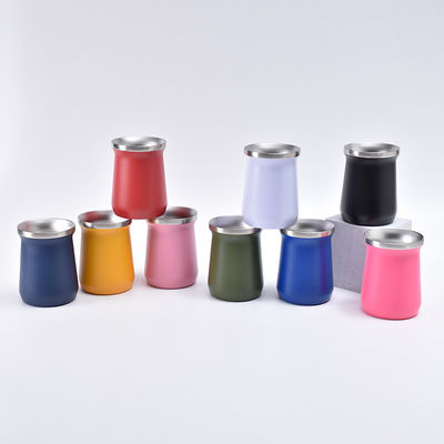Tazze di tè sostenibili 8oz tazze vintage con stile muro in acciaio inossidabile aspirapolvere