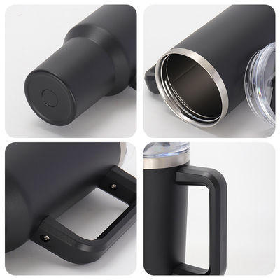 Custom Tumbler Cup Logo Acciaio Isolato 40oz Tazze da Caffè Con Maniglia Per Viaggi