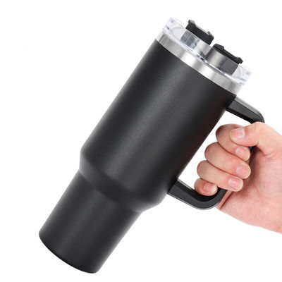 Custom Tumbler Cup Logo Acciaio Isolato 40oz Tazze da Caffè Con Maniglia Per Viaggi