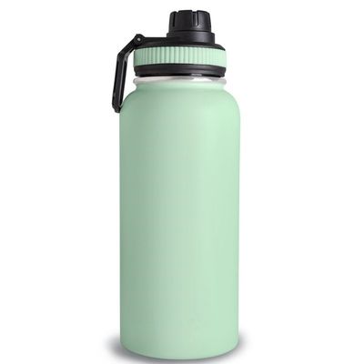 32 oz doppia parete in acciaio inossidabile bottiglia sportiva con maniglia coperchio bottiglia d'acqua vuoto