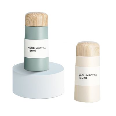 Bottella d'acqua per bambini con coperchio di legno