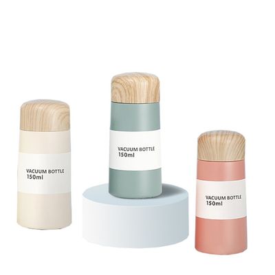 Bottella d'acqua per bambini con coperchio di legno