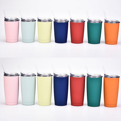 Classico stile di design aspirapolvere in acciaio inox bottiglia d'acqua con paglia di plastica
