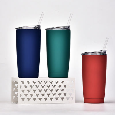 Classico stile di design aspirapolvere in acciaio inox bottiglia d'acqua con paglia di plastica