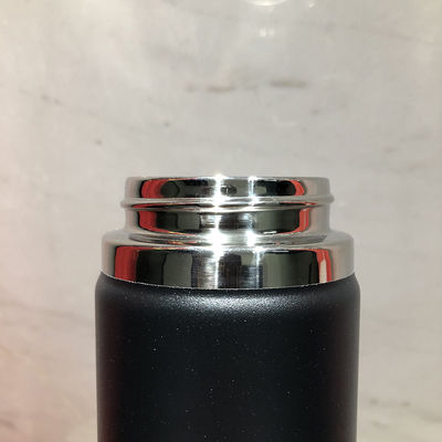 Flascia isolante con coperchio 18/8 in acciaio inossidabile Sport Straight Black Drinking Bottle 550ml