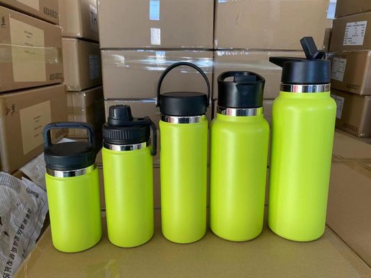 Flascia isolante con coperchio 18/8 in acciaio inossidabile Sport Straight Black Drinking Bottle 550ml