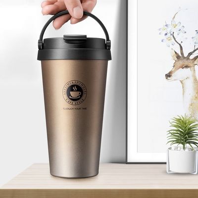500ml Tazza isolante in acciaio inossidabile Tazza di caffè in stile classico