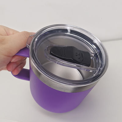 14 oz doppio isolante in acciaio inossidabile Mug di viaggio personalizzato per tutto il giorno bevande calde o fredde