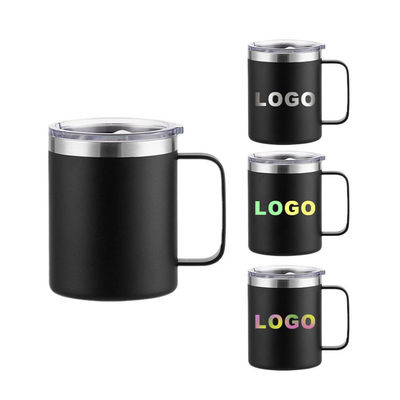 14 oz doppio isolante in acciaio inossidabile Mug di viaggio personalizzato per tutto il giorno bevande calde o fredde