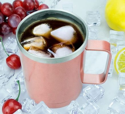 Barattolo per caffè a vuoto isolato in acciaio inossidabile con logo personalizzato e disegno isolato