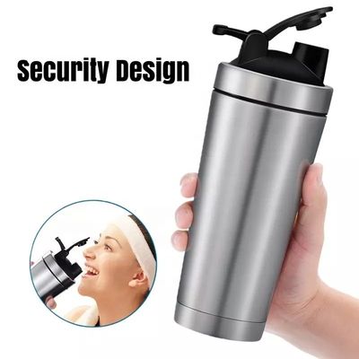 6-12 ore Conservazione bere caldo freddo Logo personalizzato etichetta privata Gym Shakers Protein Bottle