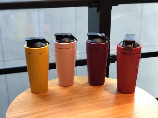 6-12 ore Conservazione bere caldo freddo Logo personalizzato etichetta privata Gym Shakers Protein Bottle