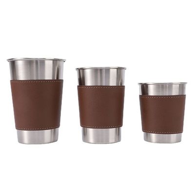 Tazza di birra portatile in acciaio inossidabile per campeggio all'aperto