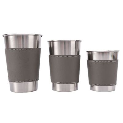 Tazza di birra portatile in acciaio inossidabile per campeggio all'aperto