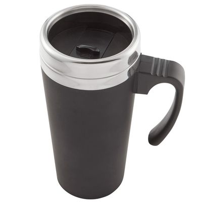 Tazza da tè in acciaio inossidabile a doppia parete da 16 oz con maniglia per la preparazione di bevande