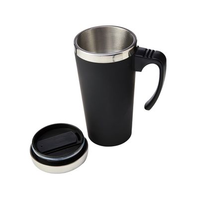 Tazza da tè in acciaio inossidabile a doppia parete da 16 oz con maniglia per la preparazione di bevande