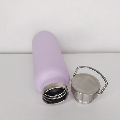 Capo in PP di qualità alimentare 500 ml di acciaio inossidabile bottiglia di acqua sportiva a doppio isolamento per campeggio
