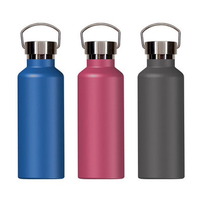 Capo in PP di qualità alimentare 500 ml di acciaio inossidabile bottiglia di acqua sportiva a doppio isolamento per campeggio