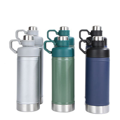 Sostenibile Grigio 25 oz Acciaio inossidabile Flasche di vuoto Termosi Isolato Bottiglia d'acqua