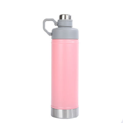 Sport all'aria aperta Viaggi Bottiglia d'acqua Sliver Flasche in acciaio inossidabile Palestra termo aspiratore