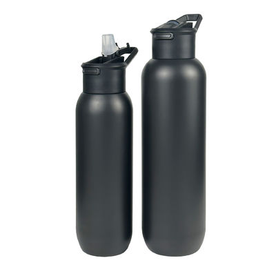 Bottiglia isolante per sport all'aria aperta 32 oz di acciaio inossidabile, bottiglia aspirante con coperchio di plastica