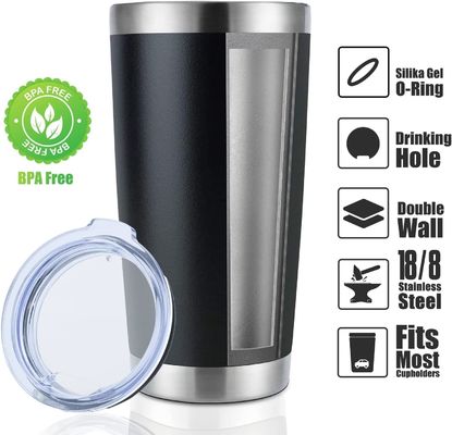 Conservazione della bevanda calda Bevande fredde Isolato 600ml Bottiglia d'acqua metallica Car Tumbler con paglia