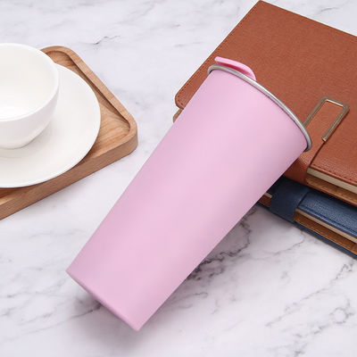Tazza da caffè in acciaio inossidabile a doppia parete in stile cartone animato per viaggi