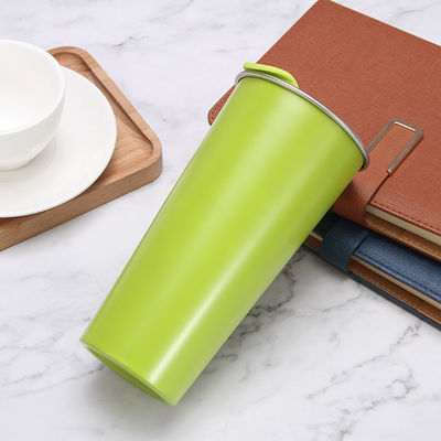 Tazza da caffè in acciaio inossidabile a doppia parete in stile cartone animato per viaggi