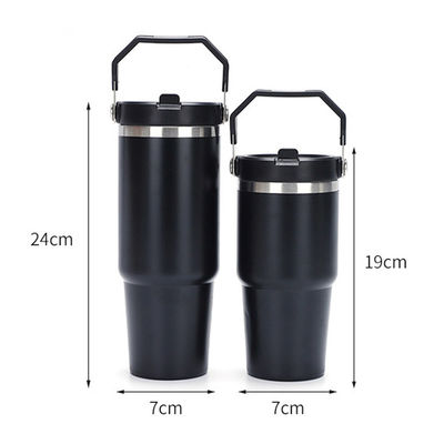 Logo a colori personalizzati 20 oz 30 oz doppia parete sublimazione isolante portabile Tumblers viaggi auto tazza da caffè con manico
