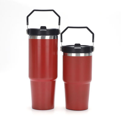 Regali d'affari 40 oz Acciaio inossidabile Tazza di caffè a vuoto isolato con coperchio e maniglia