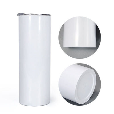 20oz 30oz Straight Skinny Sublimation Tumbler con vite sul coperchio e tazza di paglia per il campeggio