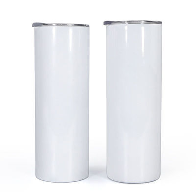 20oz 30oz Straight Skinny Sublimation Tumbler con vite sul coperchio e tazza di paglia per il campeggio