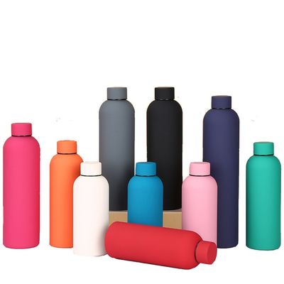 750 ml bottiglia sportiva in acciaio inossidabile a doppia parete a bocca piccola per acqua calda senza BPA