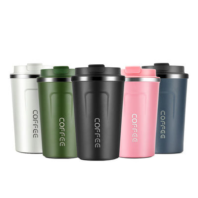 LID 12/17 oz doppia parete 18/8 termocaffè aspirapolvere isolato viaggio tazza di caffè in acciaio inossidabile