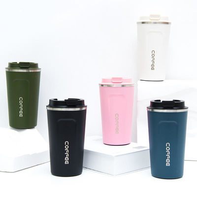 LID 12/17 oz doppia parete 18/8 termocaffè aspirapolvere isolato viaggio tazza di caffè in acciaio inossidabile