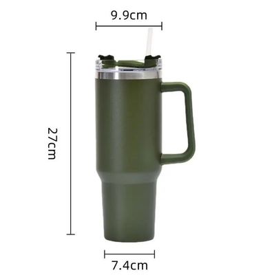 JM-008 Bottiglia d'acqua isolante in acciaio inossidabile a doppia parete multicolore pastello con manico